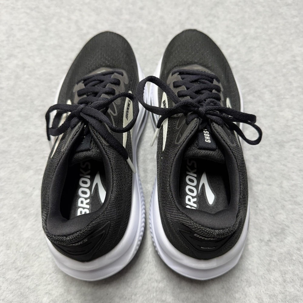 Brooks Ghost 17 Shoes Womens 8 Black Grey Running Sneaker Athletic 120431 1B 090 - Picture 4 of 8